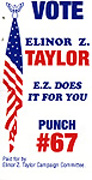 Campaign Memorabilia, from the Papers of Elinor Zimmerman Taylor